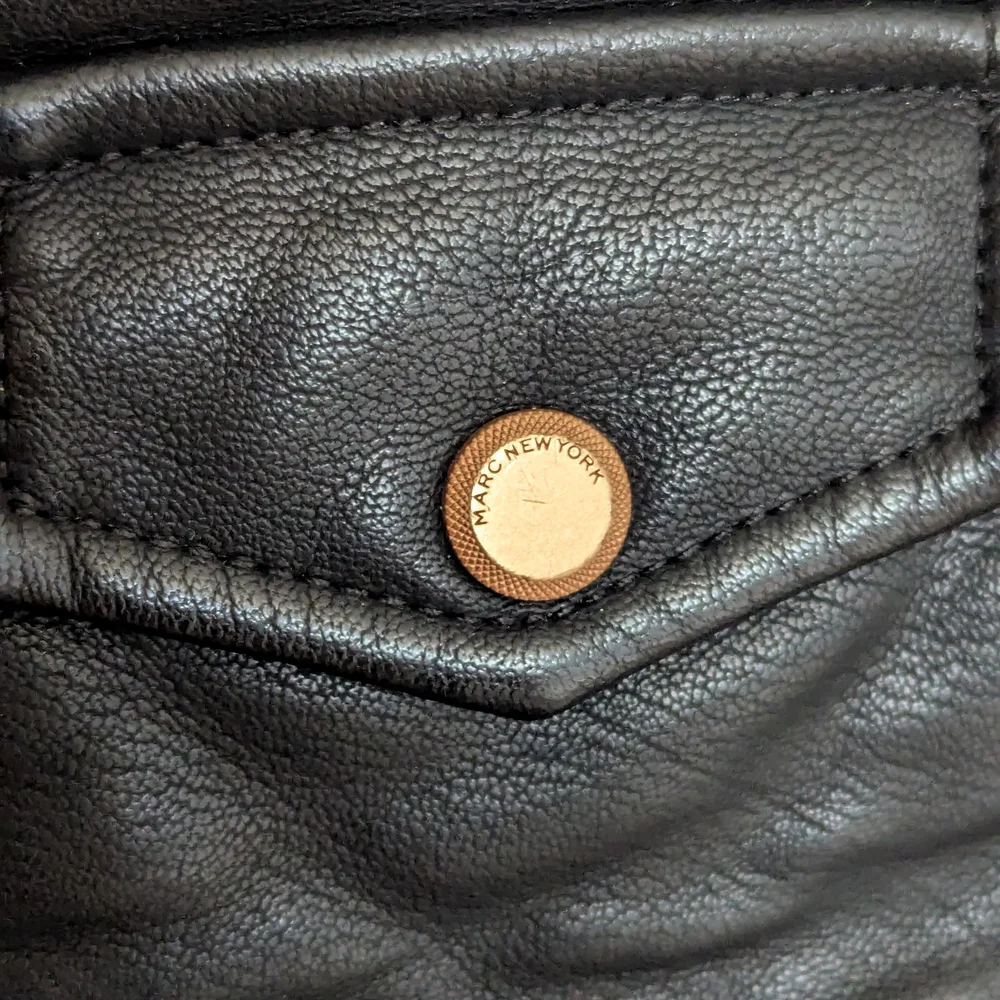 Marc New York Black Textured Leather Jacket - Picture 2 of 7